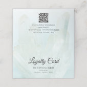 Licht Ice Blue Crystals Salon Spa Klantenkaartje (Buitenkant ongevouwen)