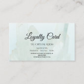 Licht Ice Blue Crystals Salon Spa Klantenkaartje (Voorkant)