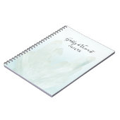 Licht Ice Blue Crystals Weddenschap Notitieboek (Linkerzijde)