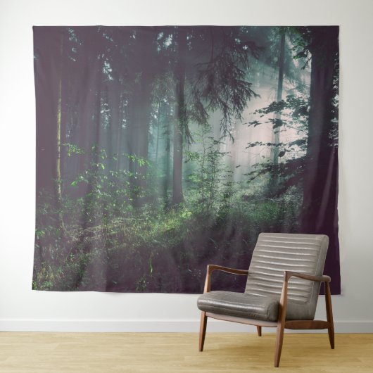 LICHT IN DE BOS FOTO-ACHTERGROND WANDKLEED (In Situ (horizontaal))