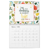 Licht in de donkerheid Christelijke bijbel Verse 2 Kalender (Feb 2026)