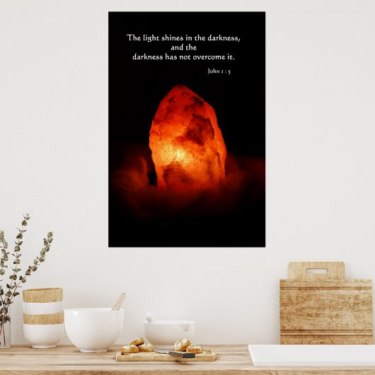 Licht in de duisternis poster (Keuken)