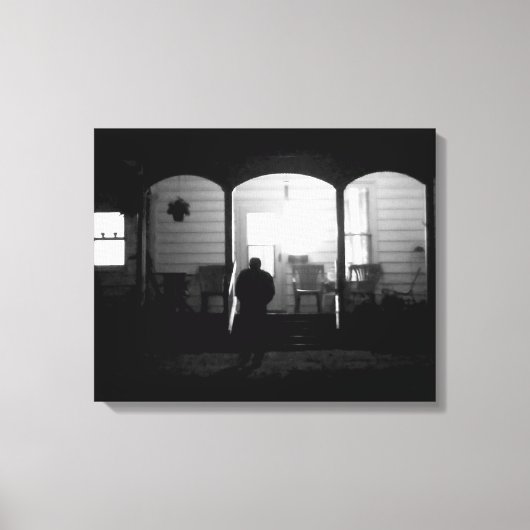 Licht in de duisternis (Thuis komt) Canvas Afdruk (Voorkant)
