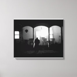 Licht in de duisternis (Thuis komt) Canvas Afdruk