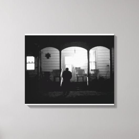 Licht in de duisternis (Thuis komt) Canvas Afdruk (Voorkant)