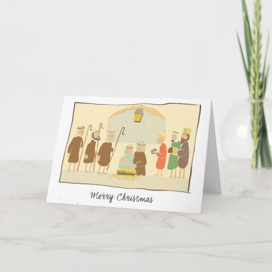 Licht in de Stal Feestdagen Kaart (Voorkant)