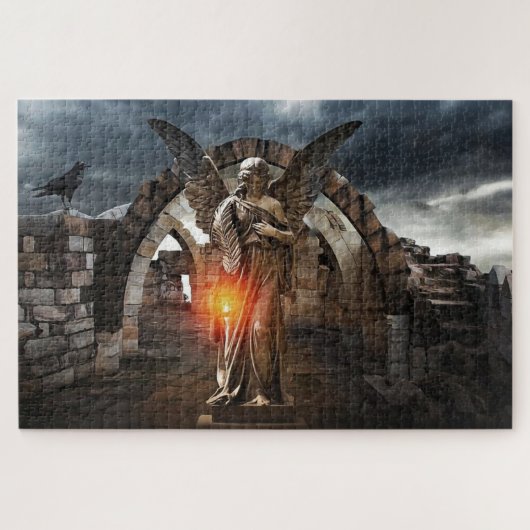 Licht in de Storm Angel Legpuzzel (Horizontaal)
