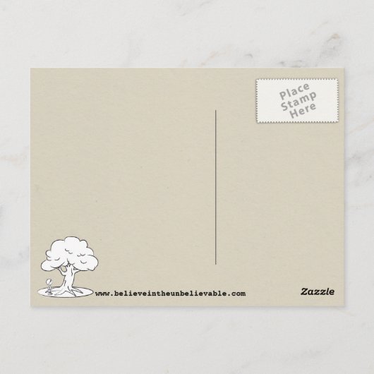 Licht in de tunnel briefkaart (Achterkant)