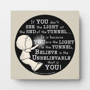 Licht in de tunnel fotoplaat