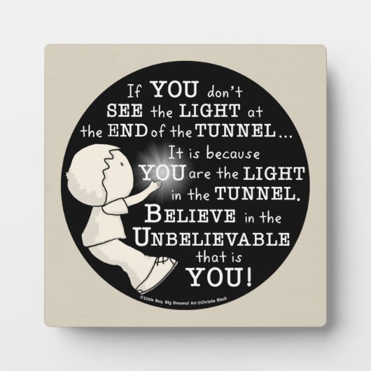 Licht in de tunnel fotoplaat (Voorkant)