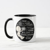 Licht in de tunnel mok (Links)