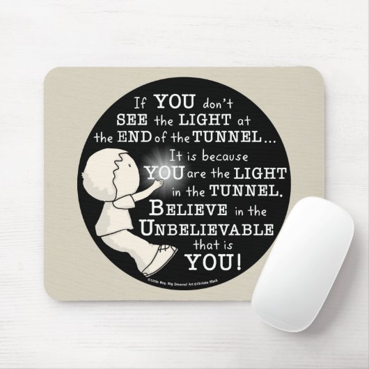 Licht in de tunnel muismat (Met muis)