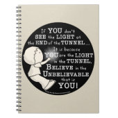 Licht in de tunnel notitieboek (Voorkant)