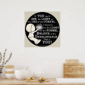 Licht in de tunnel poster (Keuken)