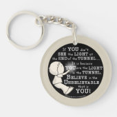 Licht in de tunnel sleutelhanger (Voorkant)
