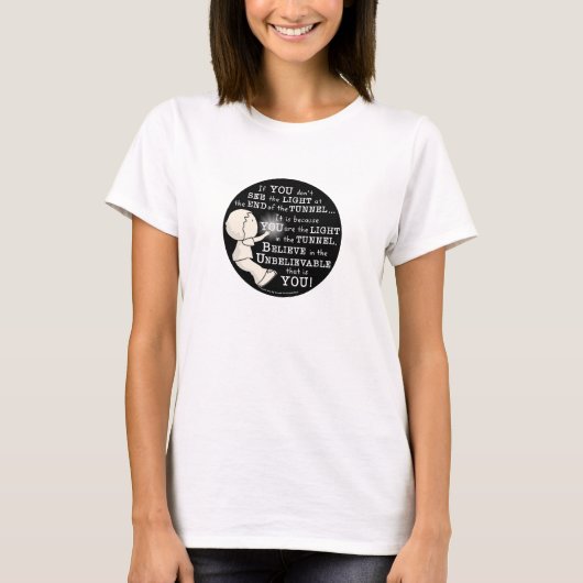 Licht in de tunnel t-shirt (Voorkant)