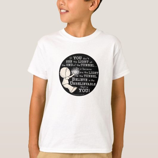 Licht in de tunnel t-shirt (Voorkant)