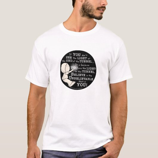 Licht in de tunnel t-shirt (Voorkant)