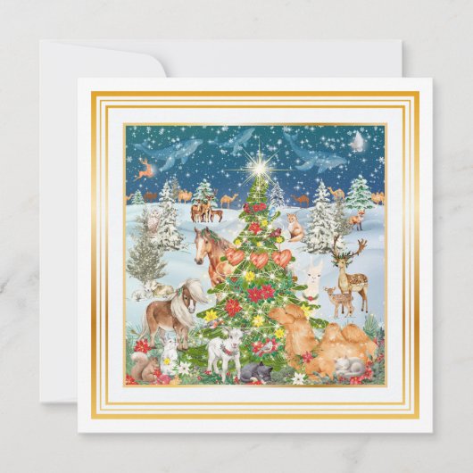 Licht in de winter notitiekaartje (Voorkant)