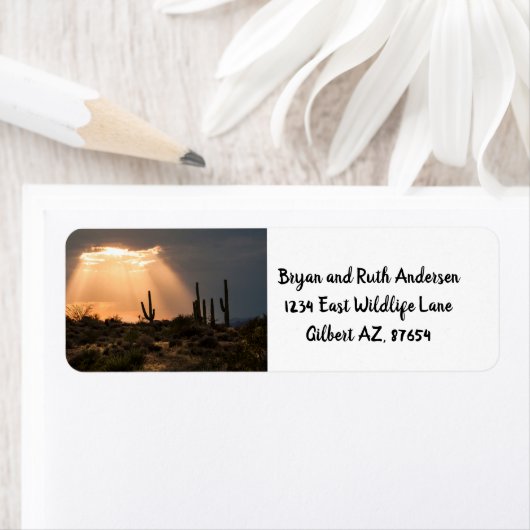 Licht in de woestijn etiket (Insitu)