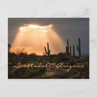 Licht in de woestijn Scottsdale, AZ Briefkaart