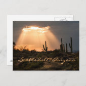 Licht in de woestijn Scottsdale, AZ Briefkaart (Voorkant / Achterkant)