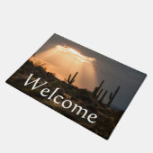 Licht in de woestijn, welkom deurmat (Schuin)