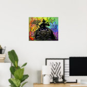 Licht in donker poster (Thuiskantoor)