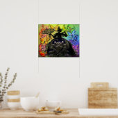 Licht in donker poster (Keuken)