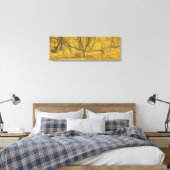 "Licht in duisternis" "zwart en goud abstract" Canvas Afdruk (Insitu (Slaapkamer))