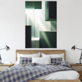 Licht in Geometrie Canvas Afdruk (Insitu (Slaapkamer))