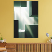 Licht in Geometrie Canvas Afdruk (Insitu (Woonkamer))