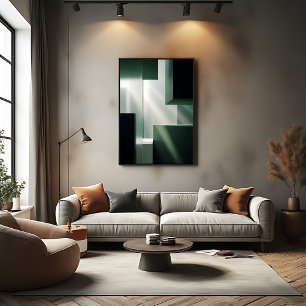 Licht in Geometrie Canvas Afdruk
