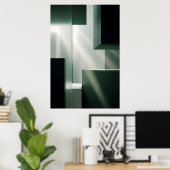 Licht in Geometrie Poster (Thuiskantoor)