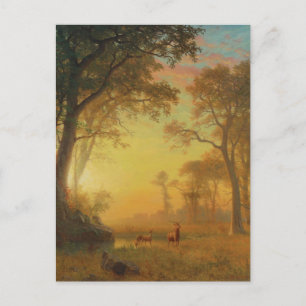 Licht in het bos door Albert Bierstadt Briefkaart