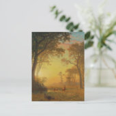 Licht in het bos door Albert Bierstadt Briefkaart (Staand voorkant)