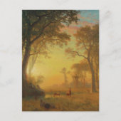 Licht in het bos door Albert Bierstadt Briefkaart (Voorkant)