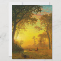 Licht in het bos (door Albert Bierstadt)