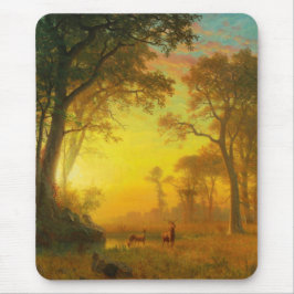 Licht in het bos (door Albert Bierstadt) Muismat