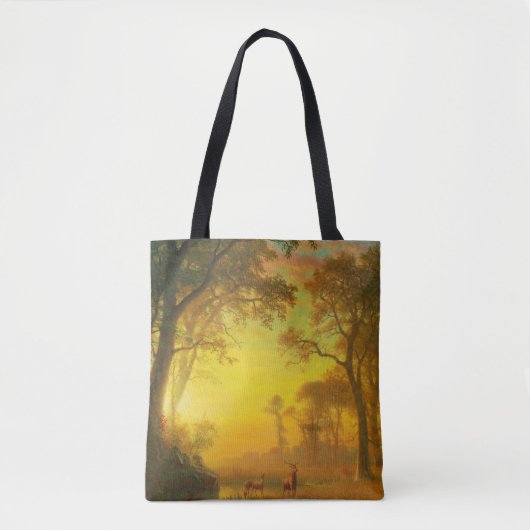 Licht in het bos tote bag (Voorkant)