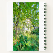 Licht in het bosboek notitieboek (Achterkant)