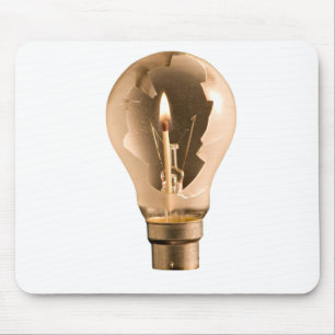 Licht in het donker muismat