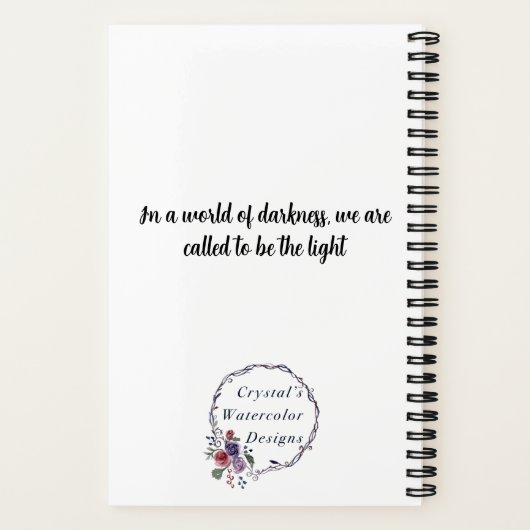 Licht in het donker notitieboek (Achterkant)