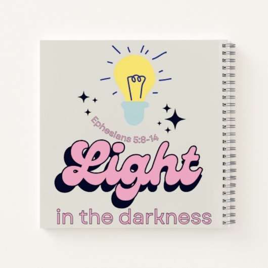 Licht in het duister Notitieboek / Journal (Achterkant)