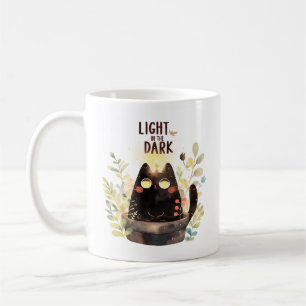 Licht in het Duister – Plant Kat Kopje Koffiemok