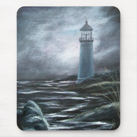 Licht in het Storm Mousepad Muismat (Voorkant)