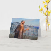 licht in het Wenskaart van de wereld Kaart (Gele Bloem)