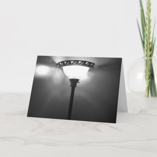Licht in zwart en wit kaart (Voorkant)