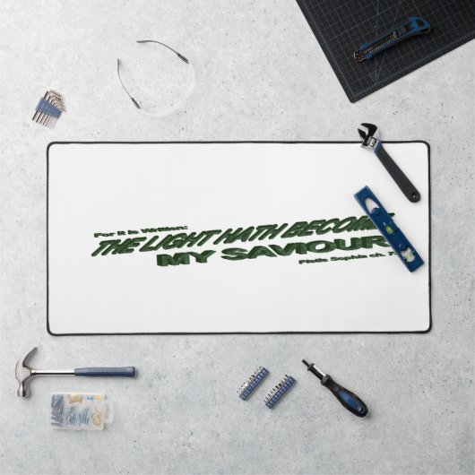 Licht is mijn redder geworden - Groen Bureaumat (Werkstation)