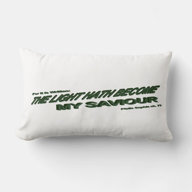 Licht is mijn redder geworden - Groen Kussen (Voorkant)